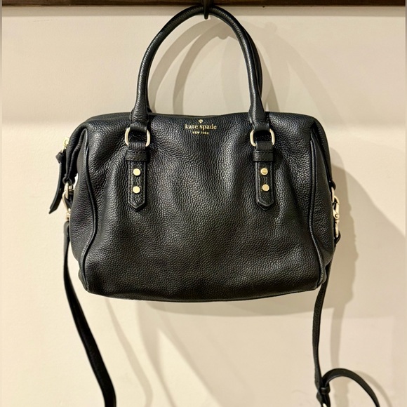 Kate Spade Black Pebbled Leather Satchel - Picture 2 of 4